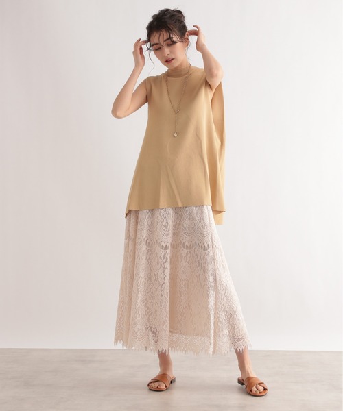 LE FOYER（ルフォワイエ）の「ベーシックノースリーブニット（ニット/セーター・レディース・ブラック/ブルー/ベージュ・38）」の18枚目の写真