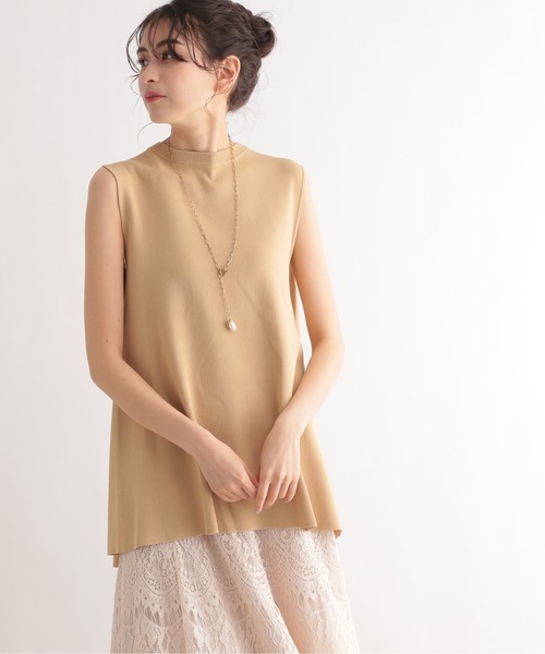 LE FOYER（ルフォワイエ）の「ベーシックノースリーブニット（ニット/セーター・レディース・ブラック/ブルー/ベージュ・38）」の22枚目の写真