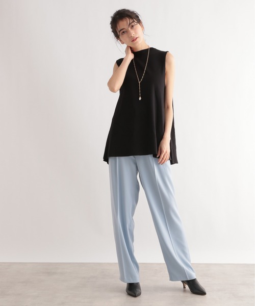 LE FOYER（ルフォワイエ）の「ベーシックノースリーブニット（ニット/セーター・レディース・ブラック/ブルー/ベージュ・38）」の8枚目の写真