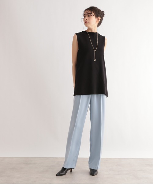 LE FOYER（ルフォワイエ）の「ベーシックノースリーブニット（ニット/セーター・レディース・ブラック/ブルー/ベージュ・38）」の9枚目の写真