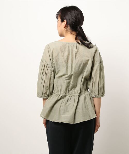 Comme　Ca　Mature（コムサマチュア）の「インドコットン　刺繍ブラウス（シャツ/ブラウス・レディース・ホワイト/カーキ/ピンク・FREE）」の5枚目の写真