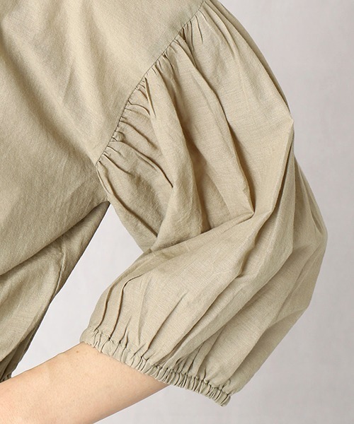 Comme　Ca　Mature（コムサマチュア）の「インドコットン　刺繍ブラウス（シャツ/ブラウス・レディース・ホワイト/カーキ/ピンク・FREE）」の14枚目の写真