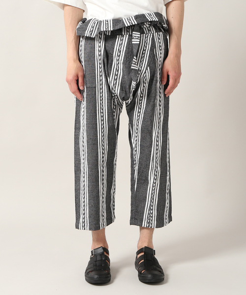 OAXACA(オアハカ)の「【OAXACA/オアハカ】 HAND WOVEN ラップ パンツ(その他パンツ・メンズ・ブラック・LARGE)」の3枚目の写真
