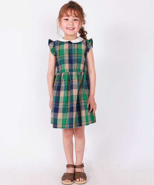 DILASH（ディラッシュ）の「チェック柄ワンピース（ワンピース・キッズ・ブルー/レッド・120/110/140/100/130/80）」の9枚目の写真