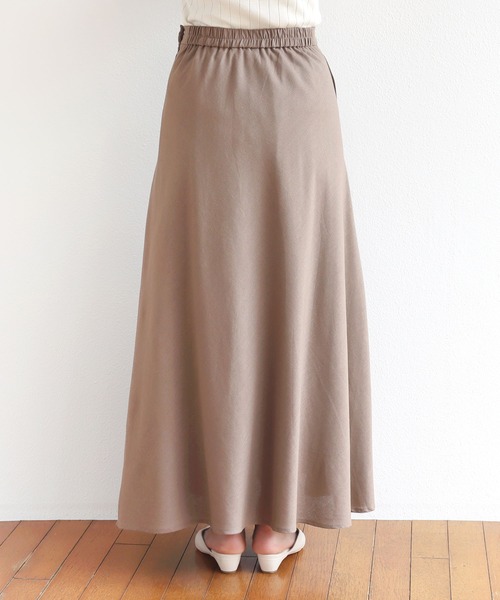 andme（アンドミー）の「リネンブレンドマーメイドフレアスカート（スカート・レディース・ブラック/ブラウン/ライトカーキ/グレー系その他/キナリ/イエロー/レッド・M/L）」の22枚目の写真