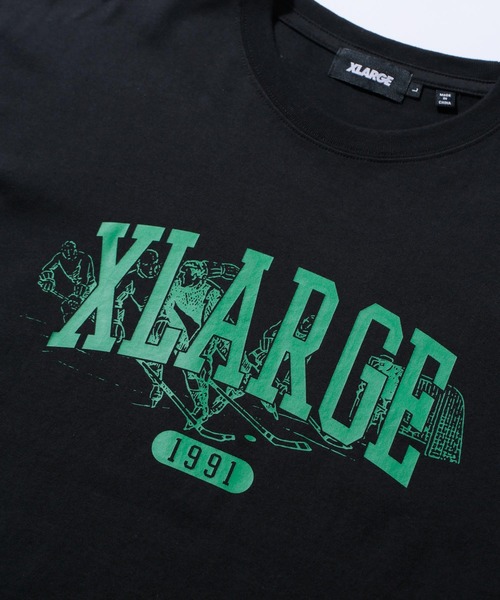 XLARGE（エクストララージ）の「COLLEGE LOGO S/S TEE（Tシャツ/カットソー・メンズ・ブラウン/ホワイト/パープル/ブラック・XL/L/M/S）」の14枚目の写真