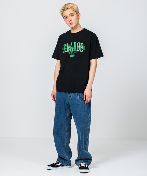 XLARGE（エクストララージ）の「COLLEGE LOGO S/S TEE（Tシャツ/カットソー・メンズ・ブラウン/ホワイト/パープル/ブラック・XL/L/M/S）」の15枚目の写真