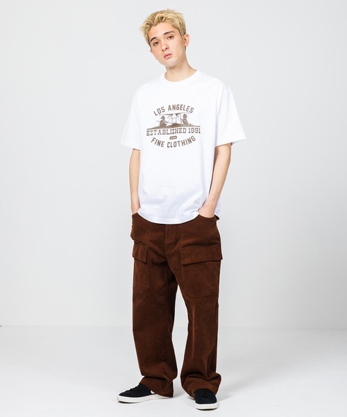 XLARGE（エクストララージ）の「COLLEGE LOGO S/S TEE（Tシャツ/カットソー・メンズ・ブラウン/ホワイト/パープル/ブラック・XL/L/M/S）」の16枚目の写真