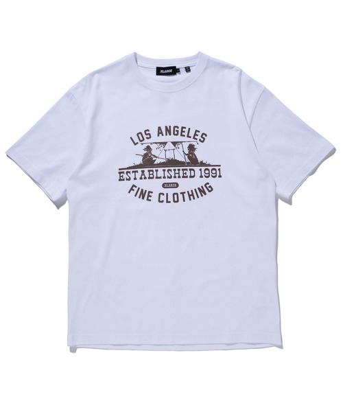 XLARGE（エクストララージ）の「COLLEGE LOGO S/S TEE（Tシャツ/カットソー・メンズ・ブラウン/ホワイト/パープル/ブラック・XL/L/M/S）」の19枚目の写真