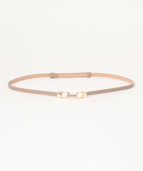 AIMER（エメ）の「スライドレザーベルト（ベルト・レディース・グレイッシュベージュ/ダークグレー/ブラック・FREE）」の10枚目の写真