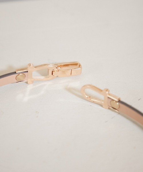 AIMER（エメ）の「スライドレザーベルト（ベルト・レディース・グレイッシュベージュ/ダークグレー/ブラック・FREE）」の7枚目の写真