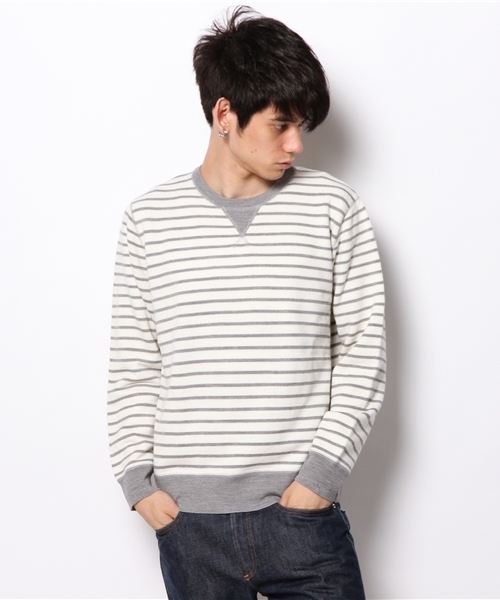 CIAOPANIC(チャオパニック)の「【Ciaopanic】裏ループスウェットニットP/O(ニット/セーター・メンズ・ホワイト系その他/ネイビー/グレー/ブラック系その他・MEDIUM/LARGE)」の2枚目の写真