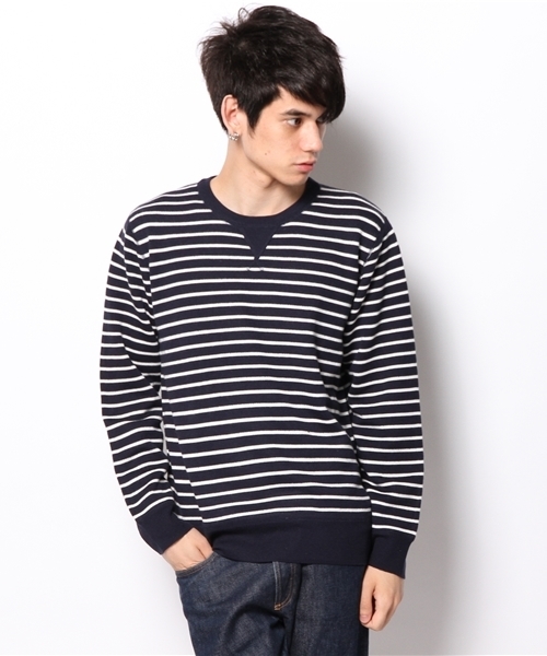 CIAOPANIC(チャオパニック)の「【Ciaopanic】裏ループスウェットニットP/O(ニット/セーター・メンズ・ホワイト系その他/ネイビー/グレー/ブラック系その他・MEDIUM/LARGE)」の3枚目の写真