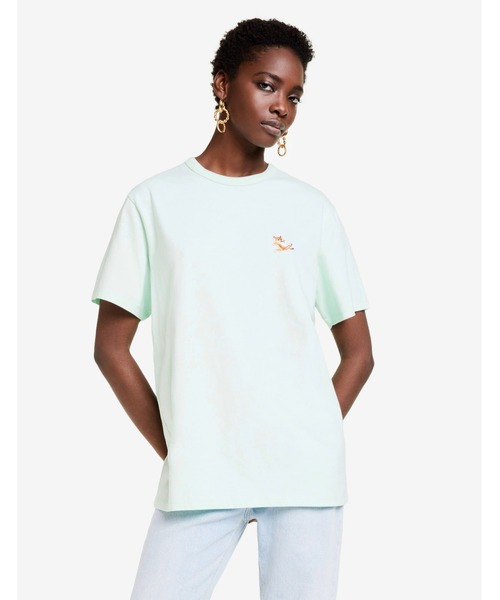 【MAISON KITSUNE】チラックス フォックスパッチ クルーネック MAISON KITSUNE メゾンキツネ チラックスフォックス パッチ