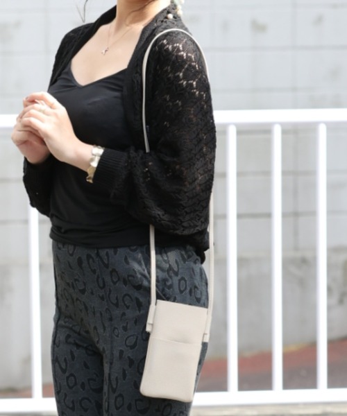 ARCANUM DESIGN（アルカナムデザイン）の「ARL フェイクレザーポシェット（ショルダーバッグ・レディース・ブラック/ホワイト・FREE）」の2枚目の写真