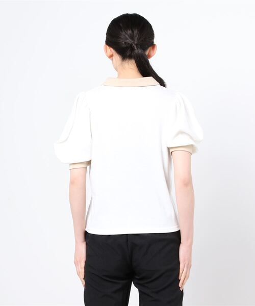 WEGO(ウィゴー)の「WEGO/ボリュームスリーブポロシャツ(ポロシャツ・レディース・グリーン/アイボリー/ブルー系その他5/ブラック系その他5・FREE)」の10枚目の写真