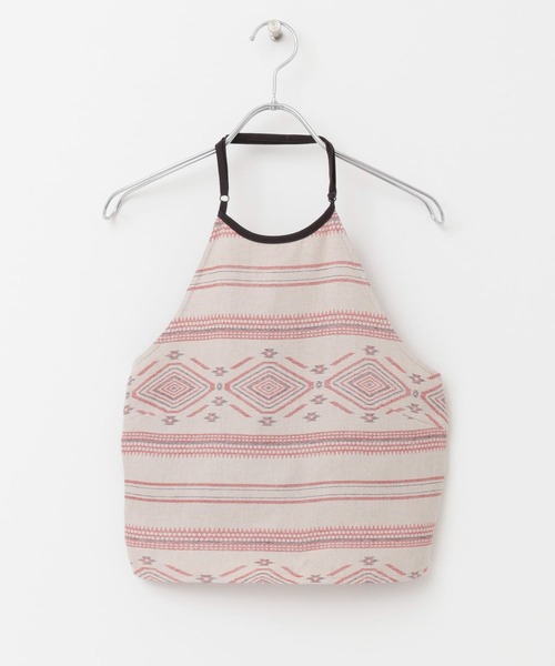 KBF（ケイビーエフ）の「エスニック柄ホルターネックキャミソール（キャミソール・レディース・グレー/レッド・ONE）」の13枚目の写真