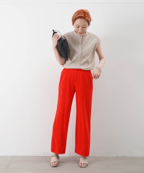 LUCA/LADY LUCK LUCA(ルカ/レディラックルカ)の「LC/LLL バイオチノパンツ(チノパンツ・レディース・レッド/ミント・FREE)」の8枚目の写真