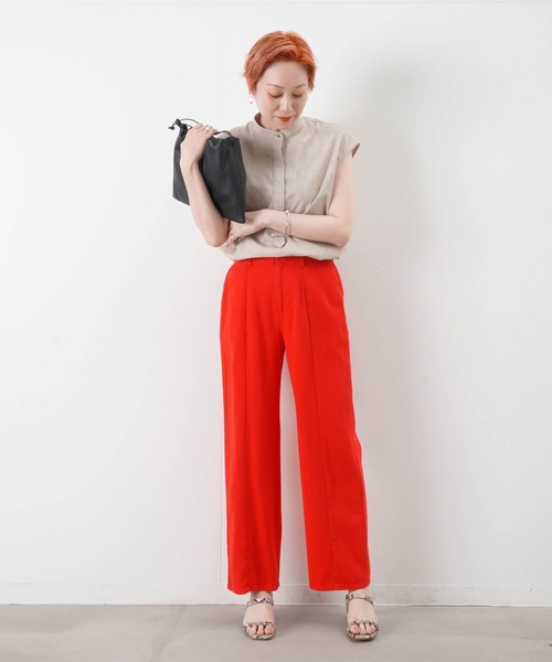 LUCA/LADY LUCK LUCA(ルカ/レディラックルカ)の「LC/LLL バイオチノパンツ(チノパンツ・レディース・レッド/ミント・FREE)」の9枚目の写真