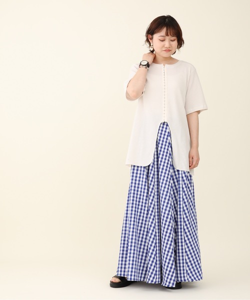 sakishimatokyo（サキシマトーキョー）の「【ZOZO限定】サキシマamp「ホックあきテールヘム2wayプルオーバー」（Tシャツ/カットソー・レディース・ライトブルー/ブラック/アイボリー/モカ・FREE）」の5枚目の写真