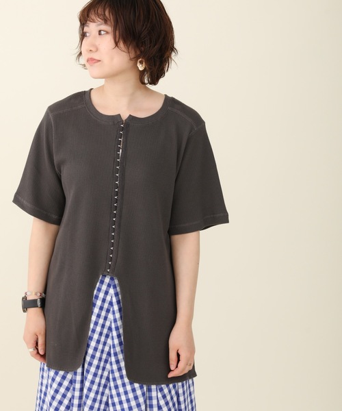 sakishimatokyo（サキシマトーキョー）の「【ZOZO限定】サキシマamp「ホックあきテールヘム2wayプルオーバー」（Tシャツ/カットソー・レディース・ライトブルー/ブラック/アイボリー/モカ・FREE）」の16枚目の写真