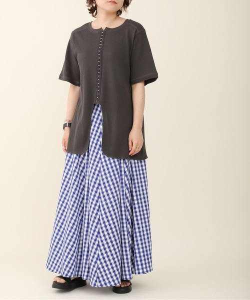 sakishimatokyo（サキシマトーキョー）の「【ZOZO限定】サキシマamp「ホックあきテールヘム2wayプルオーバー」（Tシャツ/カットソー・レディース・ライトブルー/ブラック/アイボリー/モカ・FREE）」の6枚目の写真