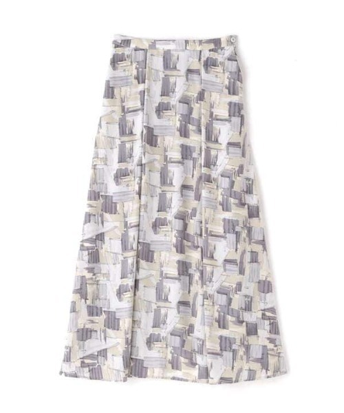 N.(N. Natural Beauty Basic)(エヌエヌナチュラルビューティーベーシック)の「【S Size Line】グラフィカルアートプリントマキシスカート(スカート・レディース・ベージュ系その他/グレー系その他・MEDIUM/SMALL)」の7枚目の写真