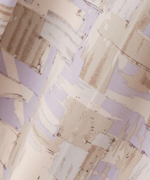 N.(N. Natural Beauty Basic)(エヌエヌナチュラルビューティーベーシック)の「【S Size Line】グラフィカルアートプリントマキシスカート(スカート・レディース・ベージュ系その他/グレー系その他・MEDIUM/SMALL)」の4枚目の写真