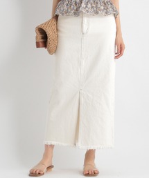 Andemiu | フリンジデニムスカート954805(スカート)