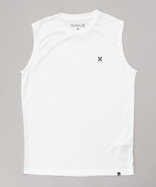 Hurley (ハーレー)の「Hurley/ハーレー 水陸両用 ノースリーブラッシュガード/UVカット ワンポイントタンクトップ MRG2100009(ラッシュガード・メンズ・ブラック/ホワイト・S/M/L)」の12枚目の写真