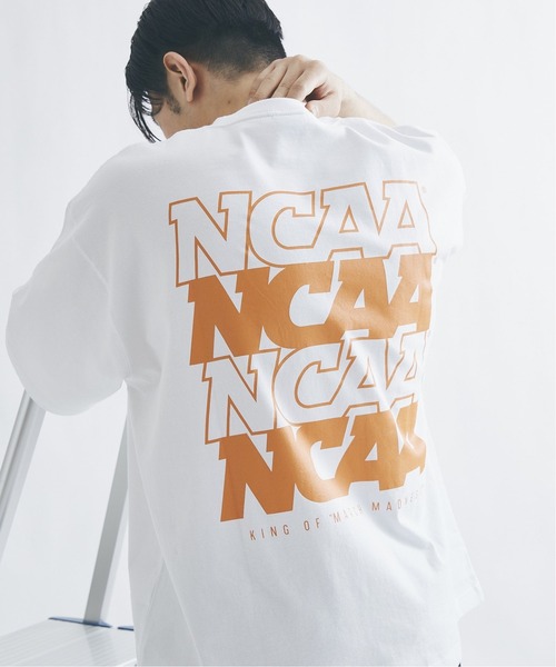 JOURNAL STANDARD（ジャーナルスタンダード）の「【NCAA×JOURNAL STANDARD】別注 プリントロゴTシャツ2（Tシャツ/カットソー・メンズ・ホワイト系その他/ホワイト/グレー/パープル・MEDIUM/LARGE）」の13枚目の写真