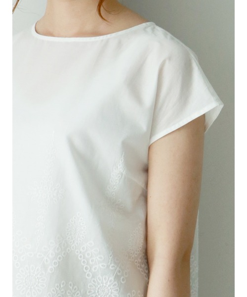 Te chichi（テチチ）の「刺繍ブラウス（シャツ/ブラウス・レディース・ブラック/オフホワイト/ブラウン・ﾌﾘ-）」の10枚目の写真