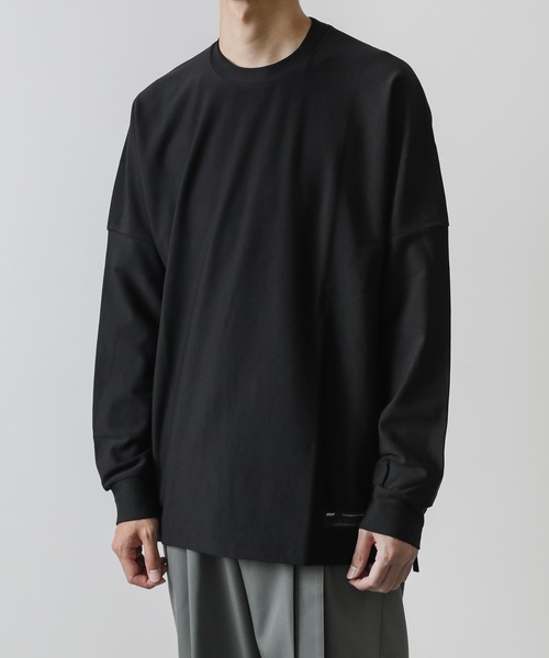 NY/CU TRICOT CREWNECK LOOSE-FIT T-SHIRT L/S