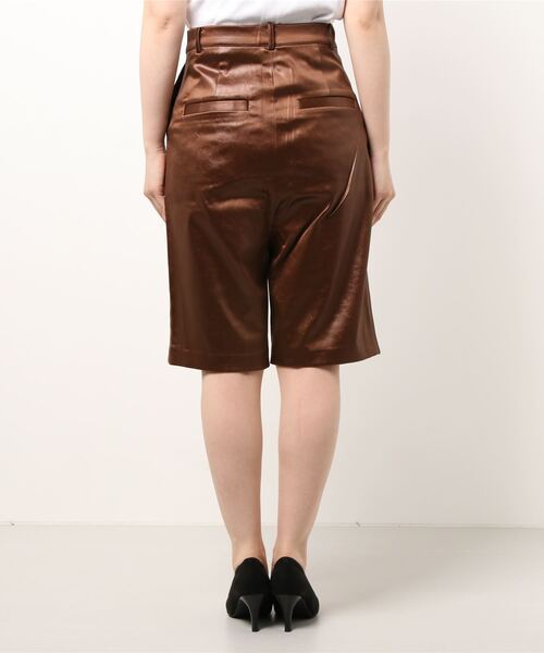 RANDEBOO（ランデブー）の「Leather shorts（その他パンツ・レディース・ブラウン・FREE）」の3枚目の写真