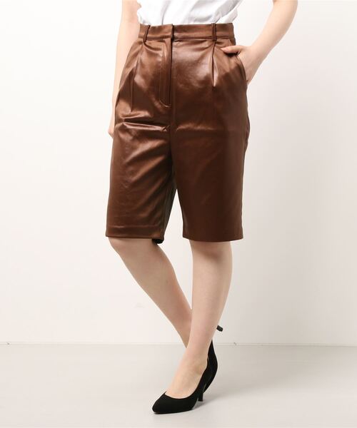 RANDEBOO（ランデブー）の「Leather shorts（その他パンツ・レディース・ブラウン・FREE）」の8枚目の写真