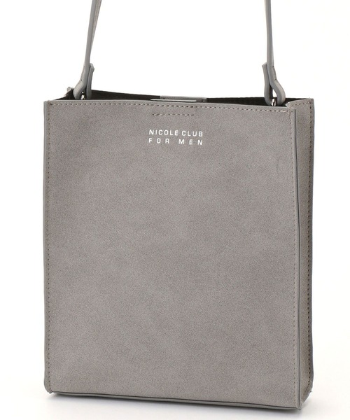 NICOLE CLUB FOR MEN（ニコルクラブフォーメン）の「ミニスクエアショルダーBAG（ショルダーバッグ・メンズ・ブラック系その他/グレー系その他/ベージュ系その他/ベージュ系その他2/ライトグレー系・FREE）」の4枚目の写真