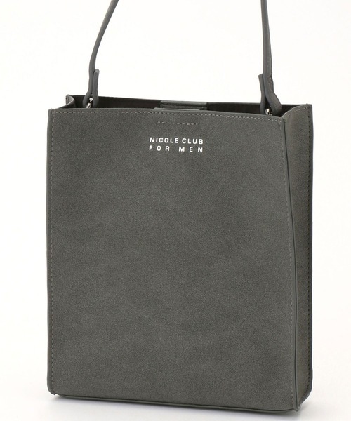 NICOLE CLUB FOR MEN（ニコルクラブフォーメン）の「ミニスクエアショルダーBAG（ショルダーバッグ・メンズ・ブラック系その他/グレー系その他/ベージュ系その他/ベージュ系その他2/ライトグレー系・FREE）」の3枚目の写真