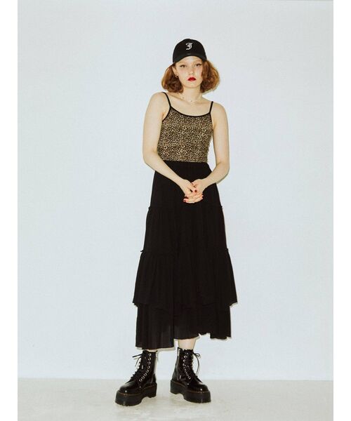 jouetie（ジュエティ）の「ティアードコットンスカート（スカート・レディース・オフホワイト/ブラック/レッド/その他1・MEDIUM）」の15枚目の写真