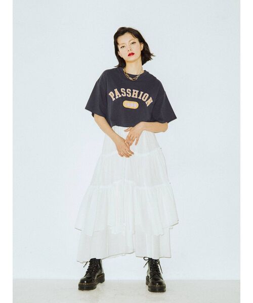 jouetie（ジュエティ）の「ティアードコットンスカート（スカート・レディース・オフホワイト/ブラック/レッド/その他1・MEDIUM）」の19枚目の写真