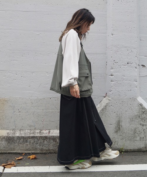 179/WG（イチナナキュウダブルジー）の「フィッシングベスト（ベスト・レディース・ブラック/オフホワイト/カーキ・MEDIUM）」の11枚目の写真