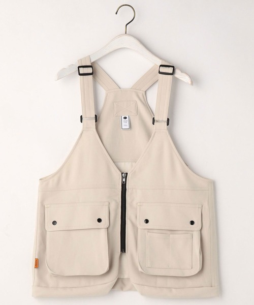 179/WG（イチナナキュウダブルジー）の「フィッシングベスト（ベスト・レディース・ブラック/オフホワイト/カーキ・MEDIUM）」の9枚目の写真