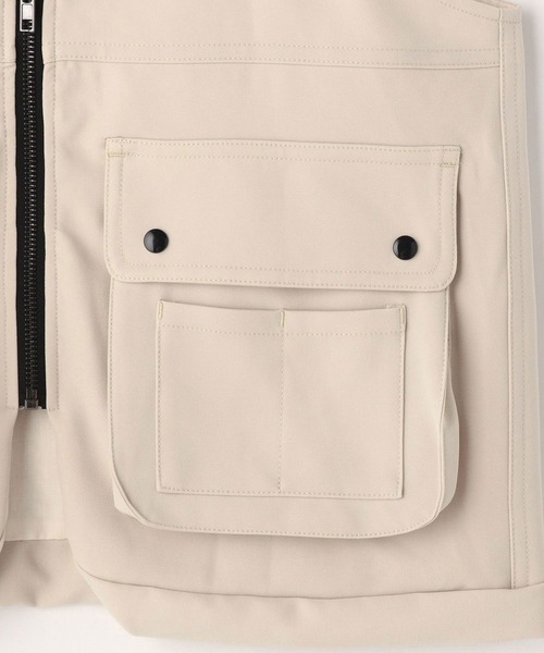 179/WG（イチナナキュウダブルジー）の「フィッシングベスト（ベスト・レディース・ブラック/オフホワイト/カーキ・MEDIUM）」の4枚目の写真