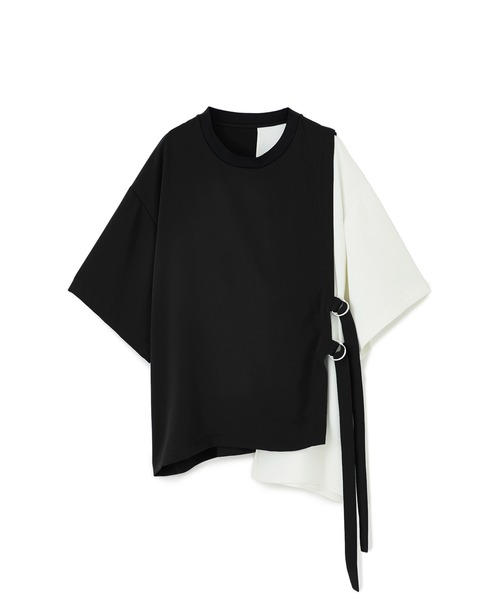 LiNoH（リノー）の「BELTED LAYERED S/S TEE（Tシャツ/カットソー・メンズ・ホワイト/ブラック/ブルー/オフホワイト・FREE）」の3枚目の写真