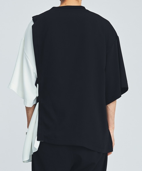 LiNoH（リノー）の「BELTED LAYERED S/S TEE（Tシャツ/カットソー・メンズ・ホワイト/ブラック/ブルー/オフホワイト・FREE）」の20枚目の写真