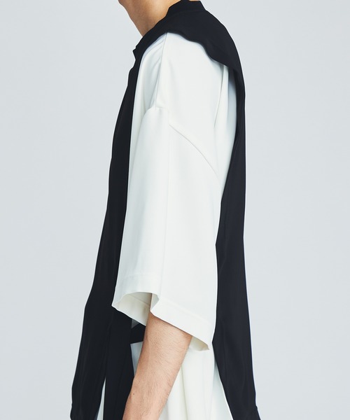 LiNoH（リノー）の「BELTED LAYERED S/S TEE（Tシャツ/カットソー・メンズ・ホワイト/ブラック/ブルー/オフホワイト・FREE）」の22枚目の写真