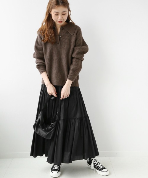 JOURNAL STANDARD relume(ジャーナルスタンダード レリューム)の「フォックスウールポロネックプルオーバー◆(ニット/セーター・レディース・ベージュ/ブラウン・FREE)」の3枚目の写真