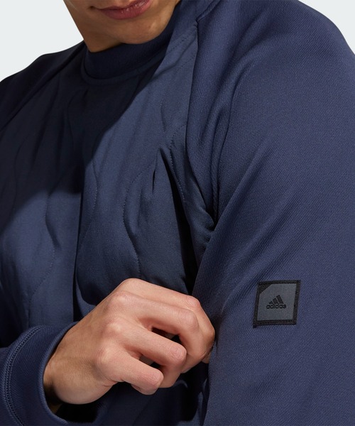 adidas（アディダス）の「ADICROSS 中わたキルティング 長袖クルー