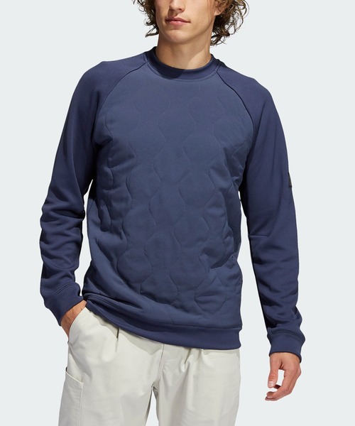 adidas（アディダス）の「ADICROSS 中わたキルティング 長袖クルー