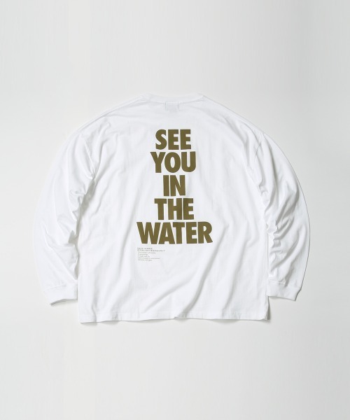 MAGIC NUMBER（マジック ナンバー）の「【MAGIC NUMBER】SEE YOU IN THE WATER L/S TEE（Tシャツ/カットソー・メンズ・ホワイト×グリーン/ホワイト×ブラック/ミント・LARGE/X-LARGE/MEDIUM）」の2枚目の写真