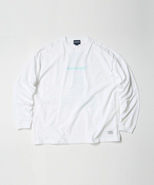 MAGIC NUMBER（マジック ナンバー）の「【MAGIC NUMBER】SEE YOU IN THE WATER L/S TEE（Tシャツ/カットソー・メンズ・ホワイト×グリーン/ホワイト×ブラック/ミント・LARGE/X-LARGE/MEDIUM）」の21枚目の写真